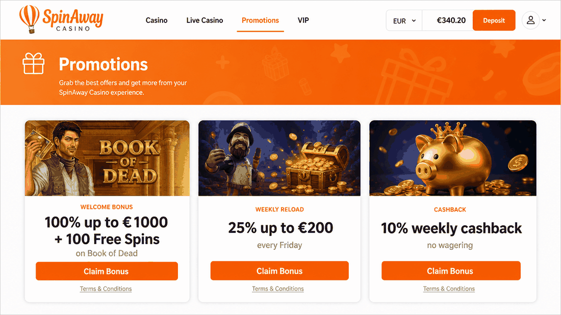 SpinAway promotions
